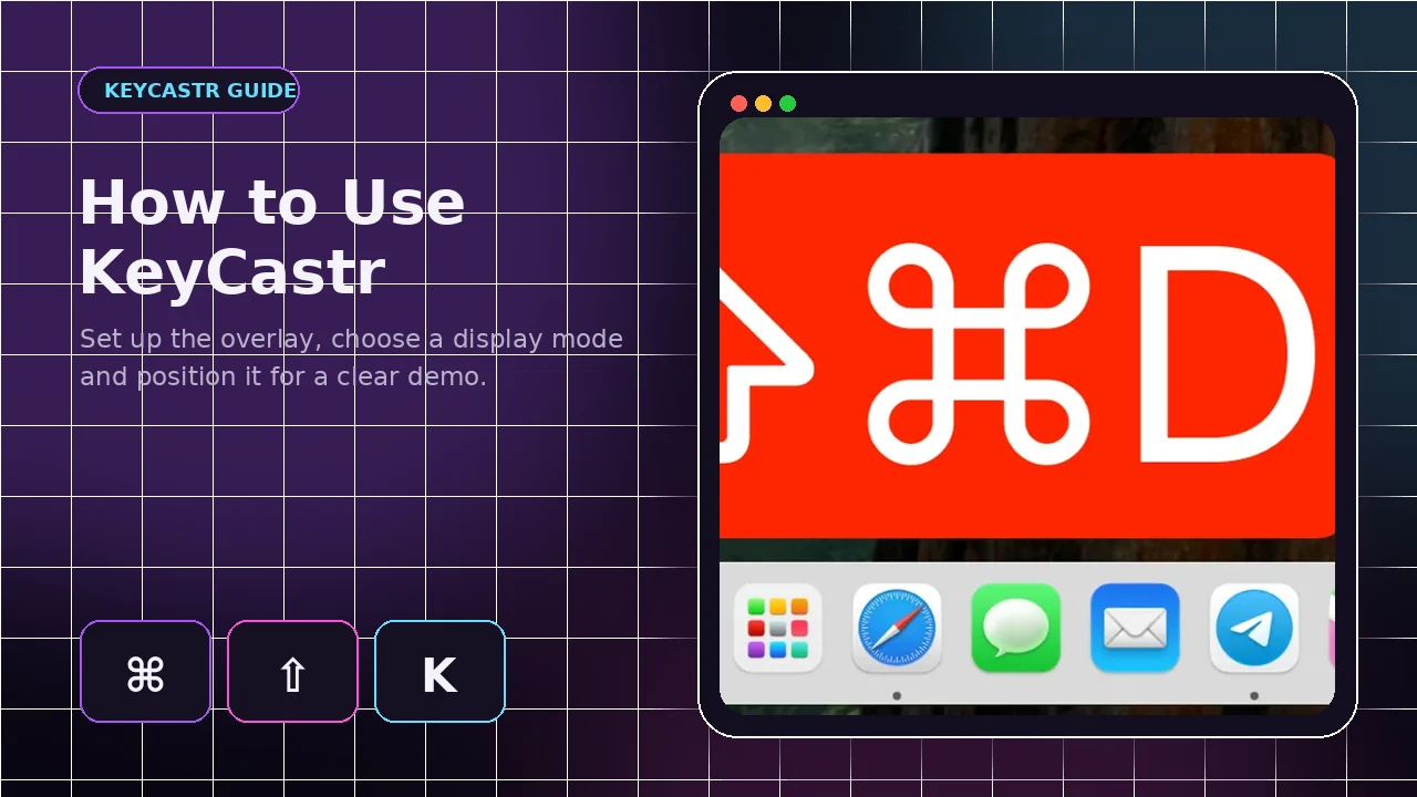 How to use KeyCastr guide